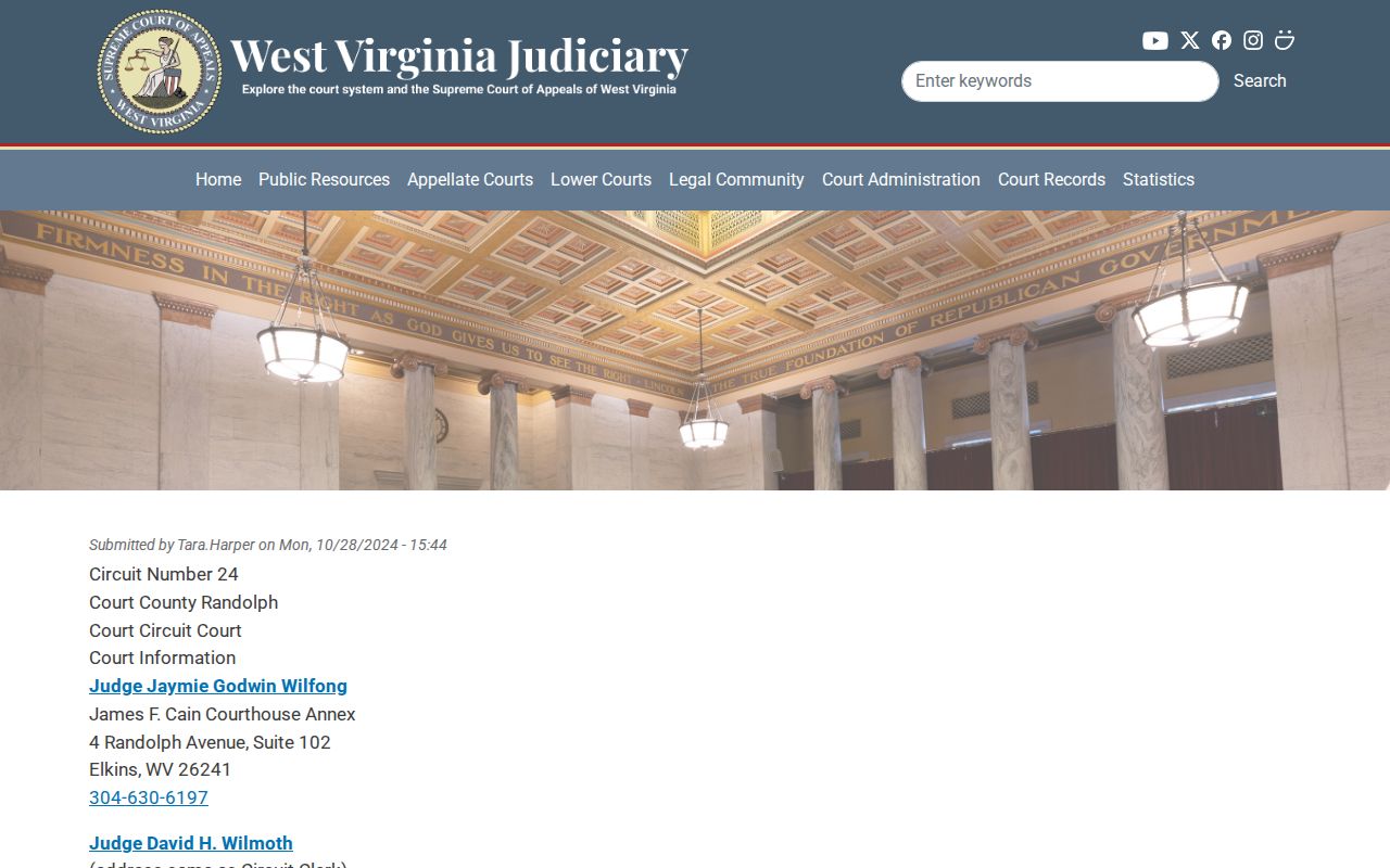Randolph County criminal docket Circuit Court profile
